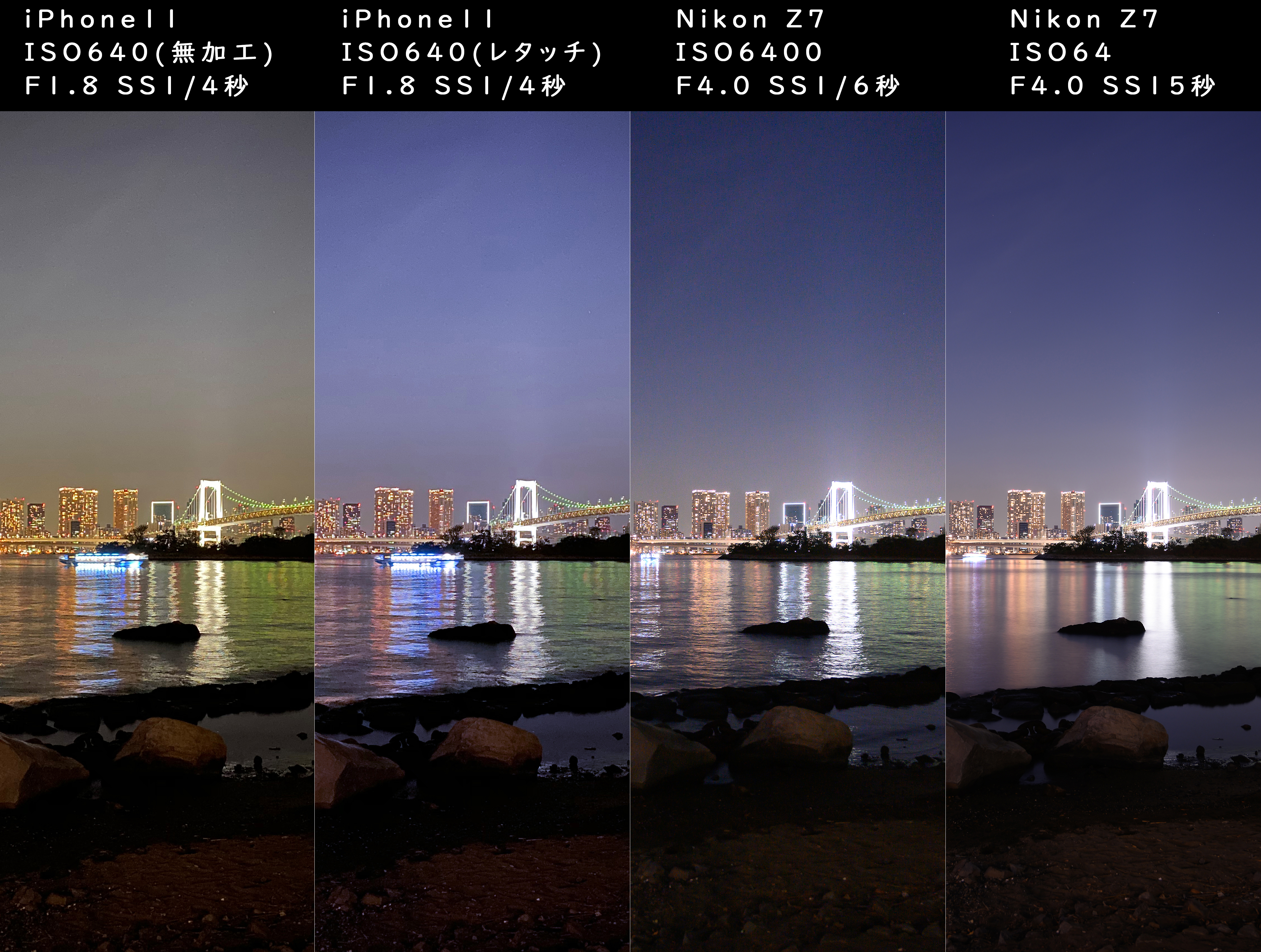 Iphone11の夜景 夕景の撮影能力をミラーレス機と比較してみた